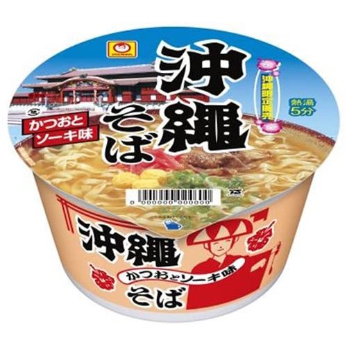 マルちゃん 沖縄そば 豆カップ かつおとソーキ味（まめサイズ