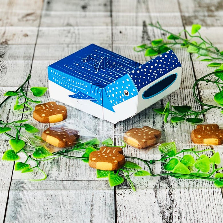 【限定セット】沖縄で祈りを込めたクリペ＆ハペ2本　青シリーズ　第一弾　①〜⑤ 沖縄美ら海水族館オリジナル ひとくちクッキー ジンベエザメ 12枚入り