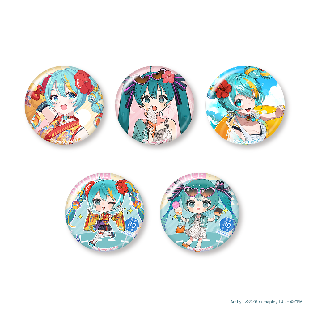 CHURA MIKU STREET 缶バッジ （5種ランダム） – 国際通り商店街 公式