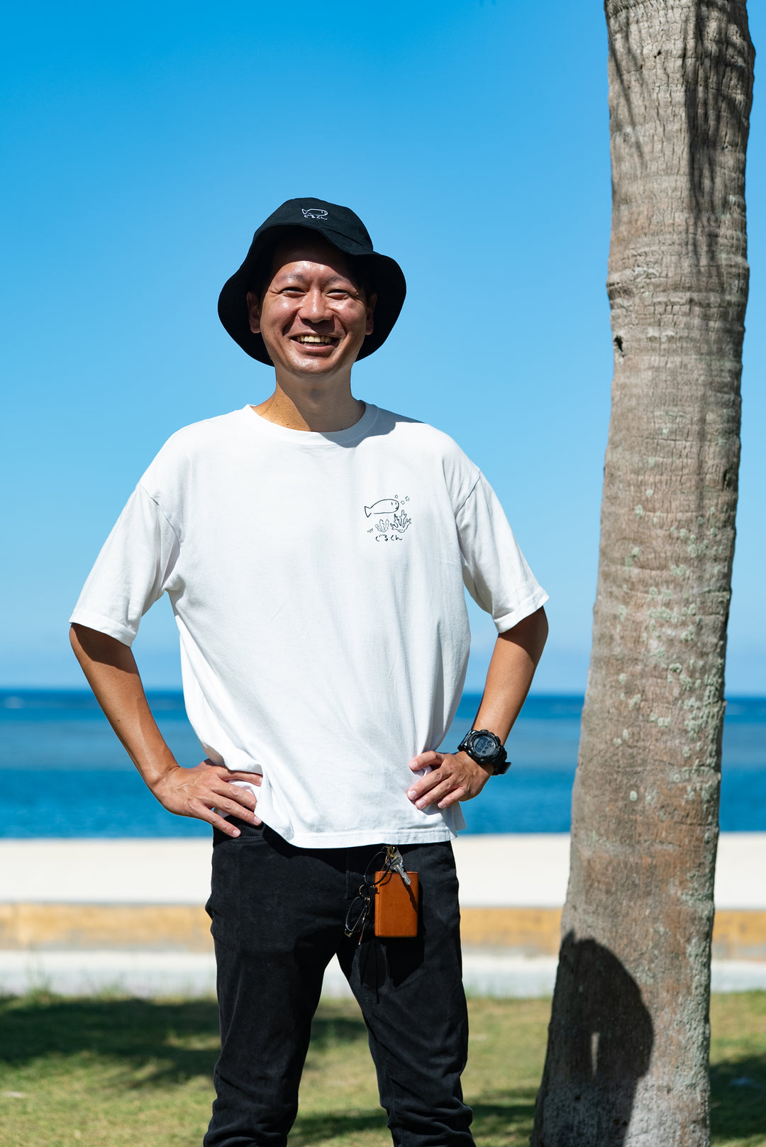 ぐるくんワンポイントTシャツ – 国際通り商店街 公式オンラインショップ
