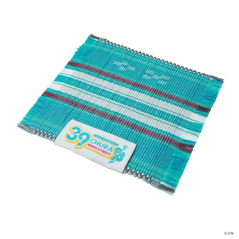 初音ミク みんさー織コースター – 国際通り商店街 公式オンラインショップ