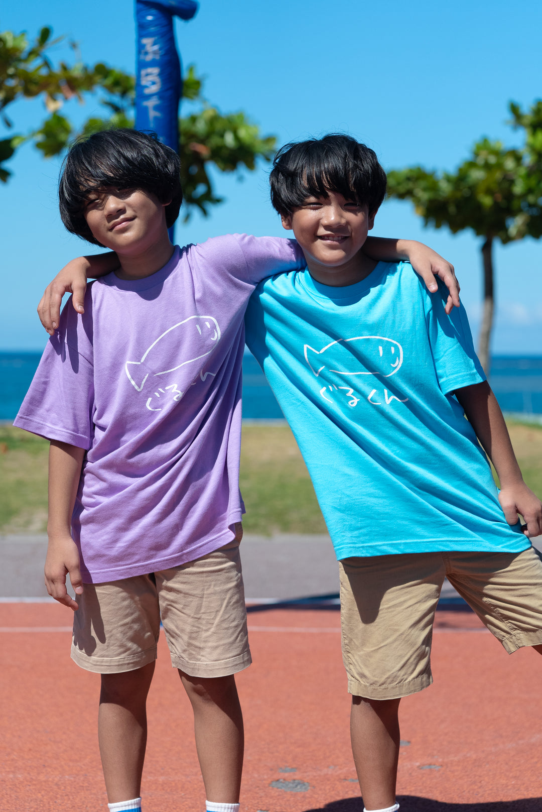ぐるくんTシャツ ライトパープル – 国際通り商店街 公式オンラインショップ