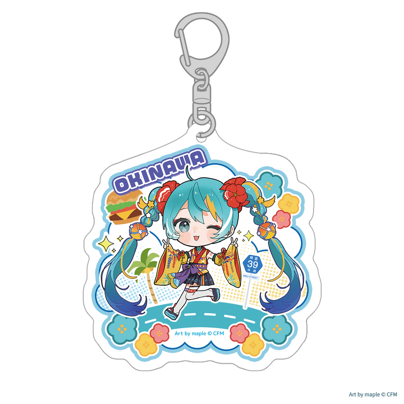 CHURA MIKU STREET アクリルキーホルダー 琉装 ver.