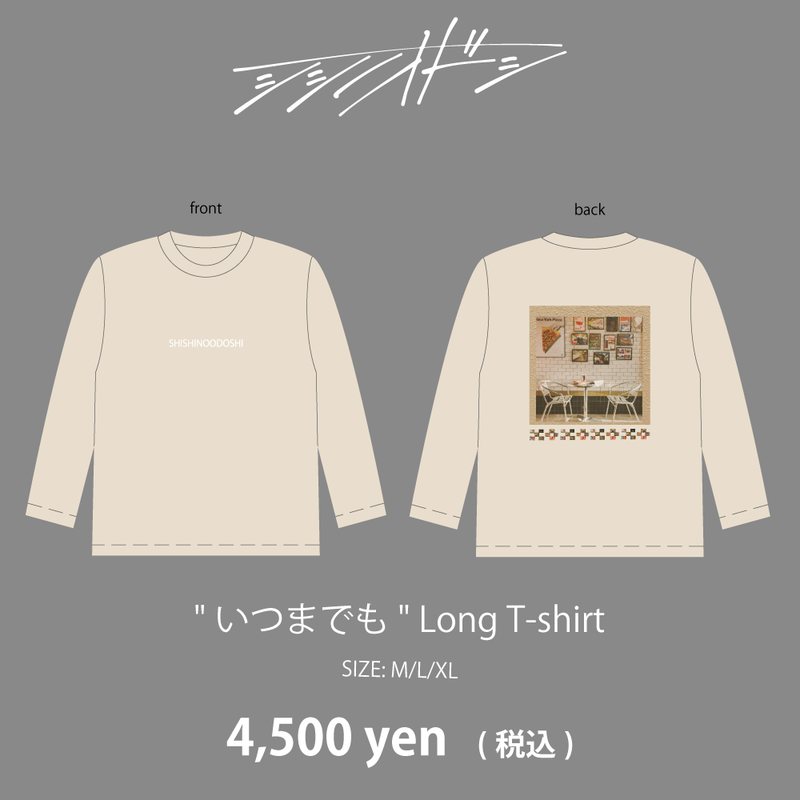 シシノオドシ "いつまでも" Long T-shirt