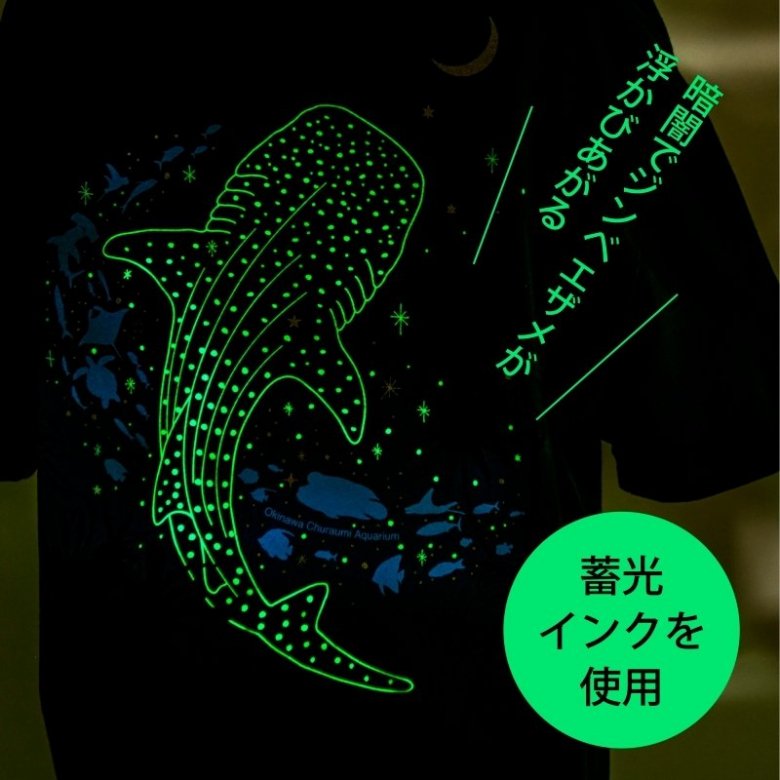沖縄　美ら海水族館オリジナル　Tシャツ(ナイトアクアリウム)  サイズ XL